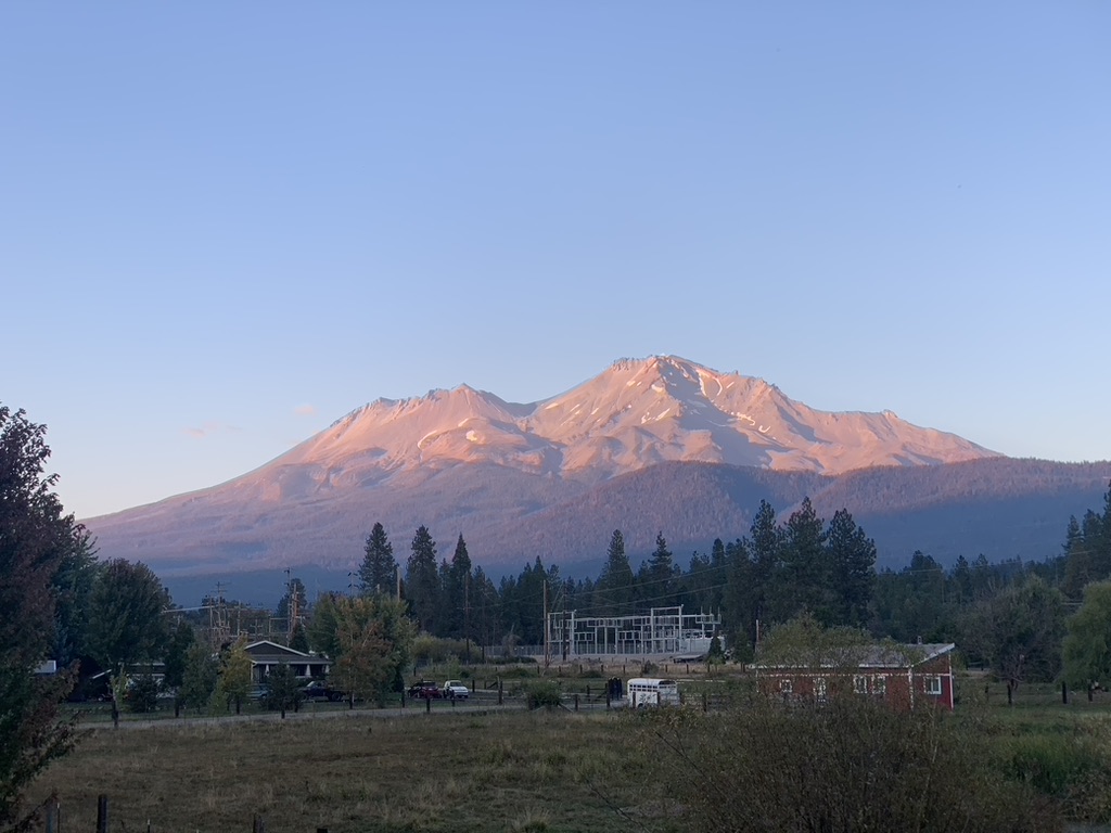 Gazing upon Mount Shasta, USA